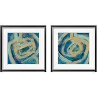 Framed 'Mid Modern Tile 2 Piece Framed Art Print Set' border=