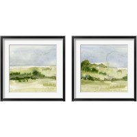 Framed 'Tempered Horizon 2 Piece Framed Art Print Set' border=