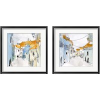Framed 'Along the Spanish Sidewalk 2 Piece Framed Art Print Set' border=