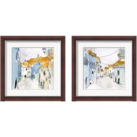 Framed 'Along the Spanish Sidewalk 2 Piece Framed Art Print Set' border=