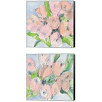 Framed 'Tulip Bouquet 2 Piece Canvas Print Set' border=