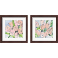 Framed 'Tulip Bouquet 2 Piece Framed Art Print Set' border=