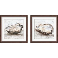 Framed 'Oyster Study 2 Piece Framed Art Print Set' border=