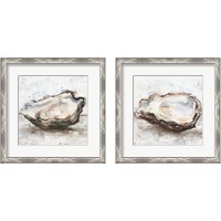 Framed 'Oyster Study 2 Piece Framed Art Print Set' border=