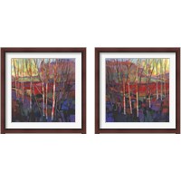 Framed Patchwork Trees 2 Piece Framed Art Print Set