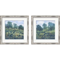 Framed 'Meadow Wildflowers 2 Piece Framed Art Print Set' border=