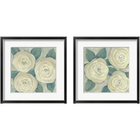 Framed 'Roses in Bloom 2 Piece Framed Art Print Set' border=