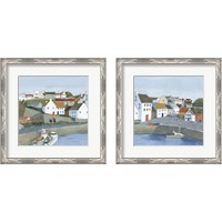 Framed 'Old Coast Town 2 Piece Framed Art Print Set' border=