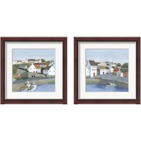 Framed Old Coast Town 2 Piece Framed Art Print Set