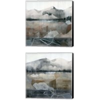 Framed 'Valley Stormscape 2 Piece Canvas Print Set' border=