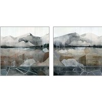 Framed 'Valley Stormscape 2 Piece Art Print Set' border=
