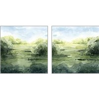 Framed 'Summer Strata 2 Piece Art Print Set' border=