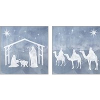Framed 'Star of Bethlehem 2 Piece Art Print Set' border=