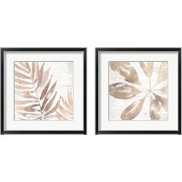 Framed Neutral Palm Fossil 2 Piece Framed Art Print Set
