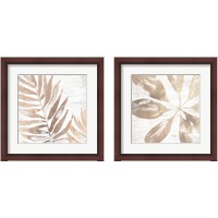 Framed Neutral Palm Fossil 2 Piece Framed Art Print Set