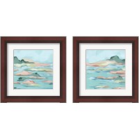 Framed 'Seafoam Coast 2 Piece Framed Art Print Set' border=