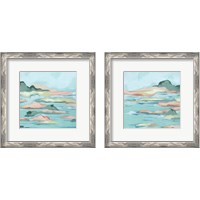 Framed 'Seafoam Coast 2 Piece Framed Art Print Set' border=