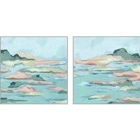 Framed 'Seafoam Coast 2 Piece Art Print Set' border=
