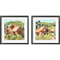 Framed 'Harvest Valley 2 Piece Framed Art Print Set' border=