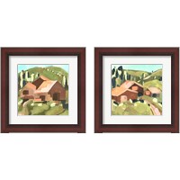 Framed 'Harvest Valley 2 Piece Framed Art Print Set' border=