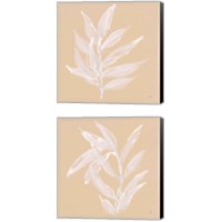 Framed 'Leaf Study 2 Piece Canvas Print Set' border=