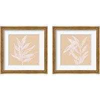 Framed 'Leaf Study 2 Piece Framed Art Print Set' border=