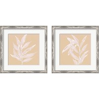 Framed 'Leaf Study 2 Piece Framed Art Print Set' border=