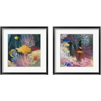 Framed 'Coastal Reef 2 Piece Framed Art Print Set' border=