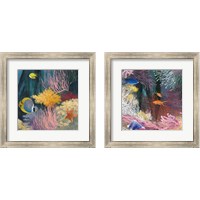 Framed 'Coastal Reef 2 Piece Framed Art Print Set' border=