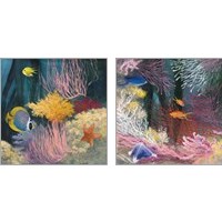Framed 'Coastal Reef 2 Piece Art Print Set' border=