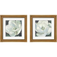 Framed 'Magnolia Sage 2 Piece Framed Art Print Set' border=