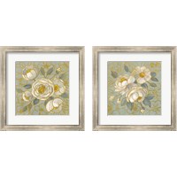 Framed Sage Floral 2 Piece Framed Art Print Set