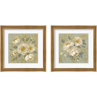 Framed Sage Floral 2 Piece Framed Art Print Set