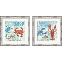 Framed Crab Fest 2 Piece Framed Art Print Set