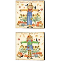 Framed Happy Fall 2 Piece Canvas Print Set