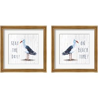 Framed On Beach Time 2 Piece Framed Art Print Set