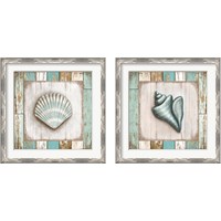 Framed 'Beach 2 Piece Framed Art Print Set' border=