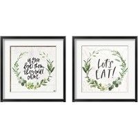 Framed 'Feed Them 2 Piece Framed Art Print Set' border=