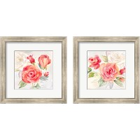 Framed Garden Roses 2 Piece Framed Art Print Set