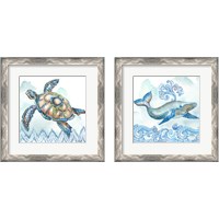 Framed 'Boho Shells 2 Piece Framed Art Print Set' border=