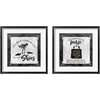 Framed 'Fashion Humo 2 Piece Framed Art Print Set' border=