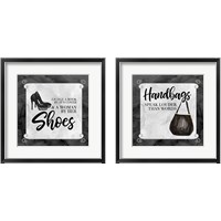 Framed 'Fashion Humo 2 Piece Framed Art Print Set' border=