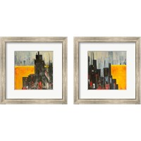 Framed 'City that Never Sleeps 2 Piece Framed Art Print Set' border=