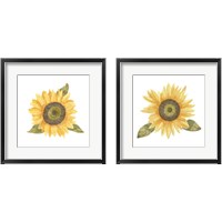 Framed Single Sunflower 2 Piece Framed Art Print Set
