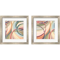 Framed 'Overlapping Rings 2 Piece Framed Art Print Set' border=