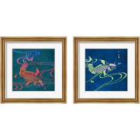 Framed 'Koi  2 Piece Framed Art Print Set' border=