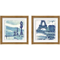 Framed Paris in Blue 2 Piece Framed Art Print Set