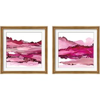 Framed 'Pinkscape  2 Piece Framed Art Print Set' border=