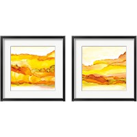 Framed 'Yellowscape  2 Piece Framed Art Print Set' border=