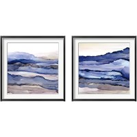 Framed 'Bluescape  2 Piece Framed Art Print Set' border=